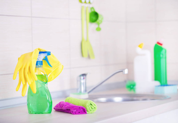 Καθαρισμού έννοια κουζινών - Φωτογραφία, εικόνα