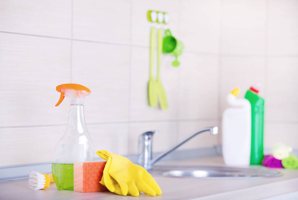 Kitchen cleaning concept - Photo, Image