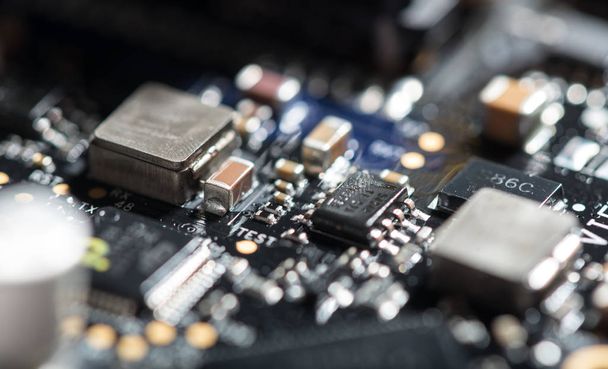 Macro close up of important chip - Photo, Image