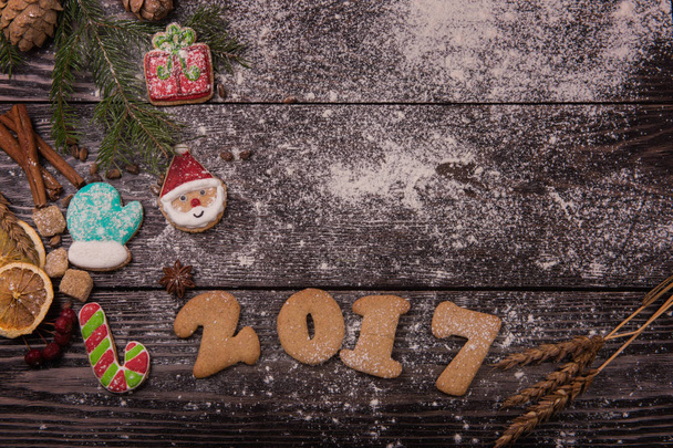 Pierniczki na nowy rok 2017 - Zdjęcie, obraz