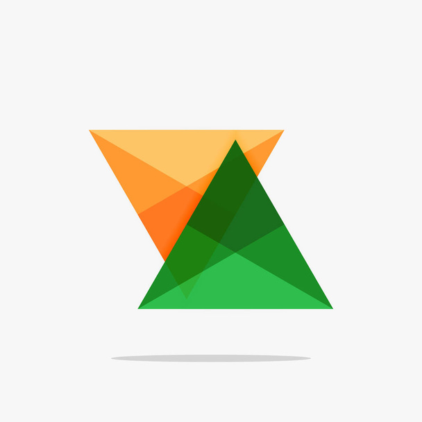 leere Dreieck-Layout Geschäftsvorlage - Vektor, Bild