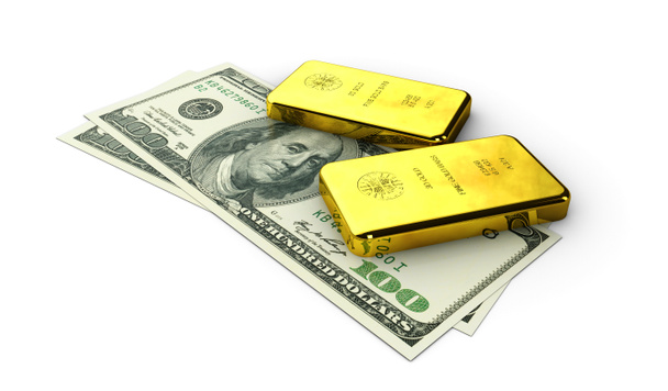 Stock Ilustración de Money Gold, sobre fondo blanco
 - Foto, Imagen