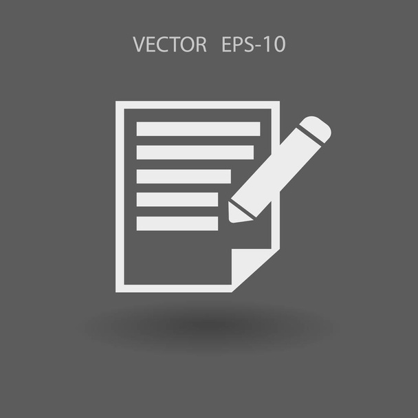 Flat  icon of notes. vector illustration - Wektor, obraz