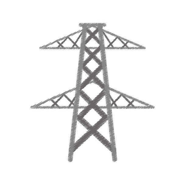potência de energia de transmissão de torre elétrica
 - Vetor, Imagem