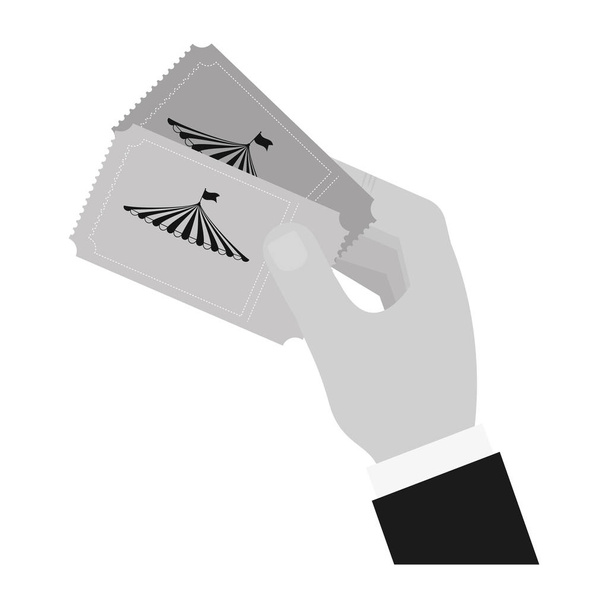 Силуэт человеческой руки
 - Вектор,изображение