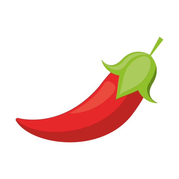 κόκκινη πιπεριά τσίλι γαστρονομικές τροφίμων - Διάνυσμα, εικόνα