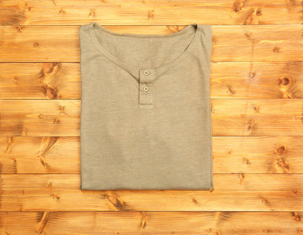 Blank brown t-shirt  - Foto, afbeelding