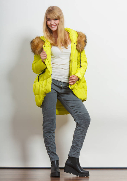 Fashion girl in jacket. - Photo, Image