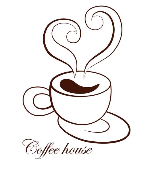 Káva loga šablona - Vektor, obrázek