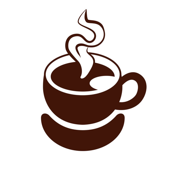 Πρότυπο καφέ λογότυπο - Διάνυσμα, εικόνα