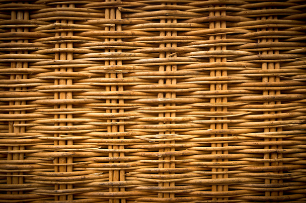 Brown wicker texture background made from basket - Photo, Image