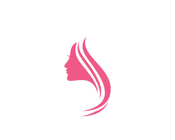 美容女性ロゴのテンプレート  - ベクター画像