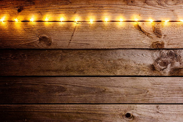 Old wooden rustic Christmas background - Photo, Image