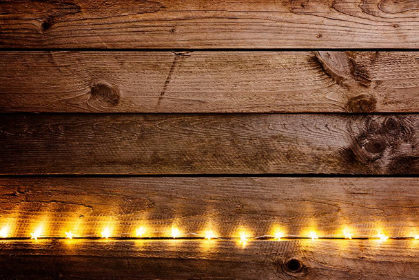 Old wooden rustic Christmas background - Photo, Image