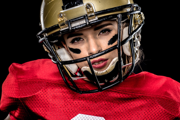 American football player in helmet - Photo, Image