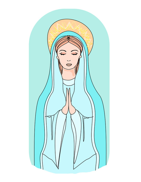 Blessed Virgin Mary - Vektor, kép