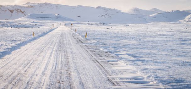 Empty road in Iceland - Фото, изображение