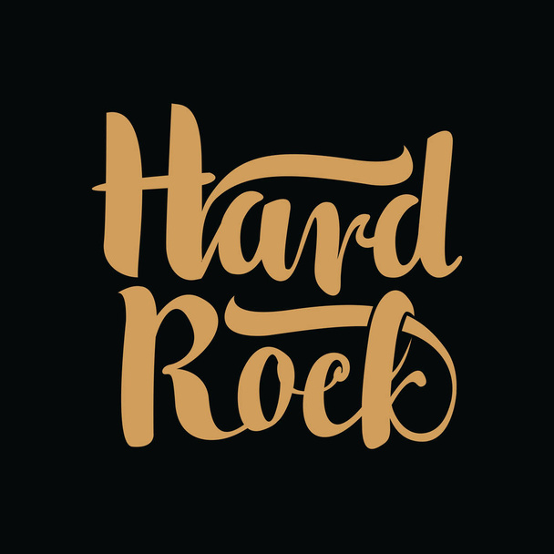 hard rock inscription - Vector, imagen