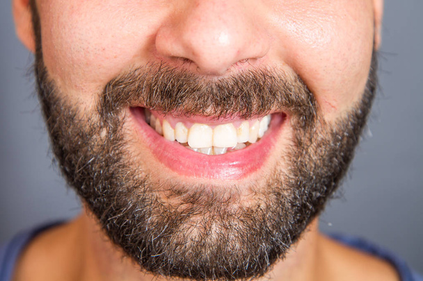 portrait of smiling beared man - Fotoğraf, Görsel