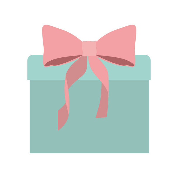 Embalagem de presente com arco rosa
 - Vetor, Imagem
