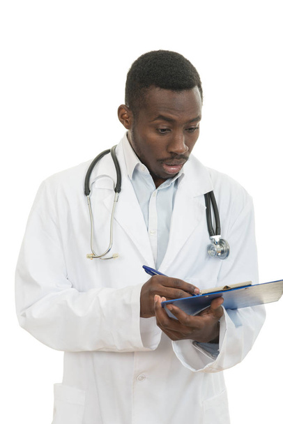 African American doctor shocked  - Фото, изображение