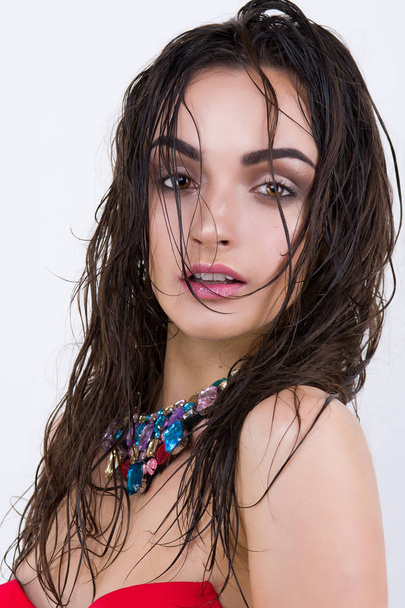woman with wet hair - Foto, Imagen