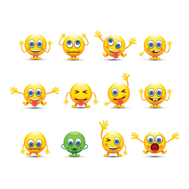 ένα σύνολο emoji - Διάνυσμα, εικόνα