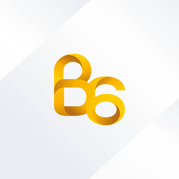 Logo lettre et numéro B6
 - Vecteur, image