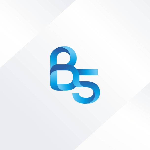 Kirje ja numero logo B5
 - Vektori, kuva