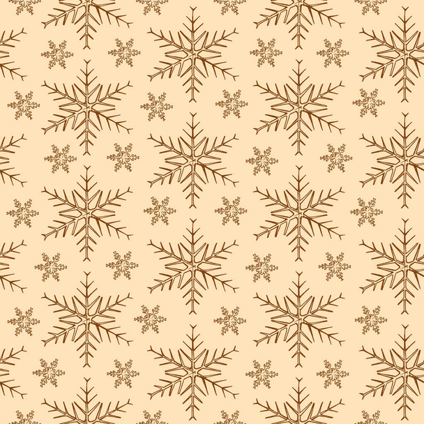 vintage snowflakes background - Вектор, зображення