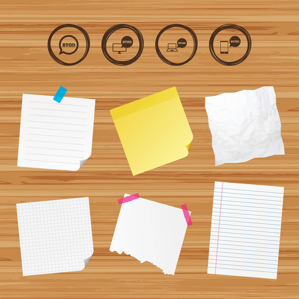 design of paper icons - Vector, Image
