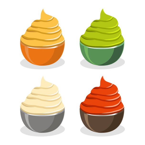 illustration vectorielle du logo pour le thème du bol à sauce
 - Vecteur, image