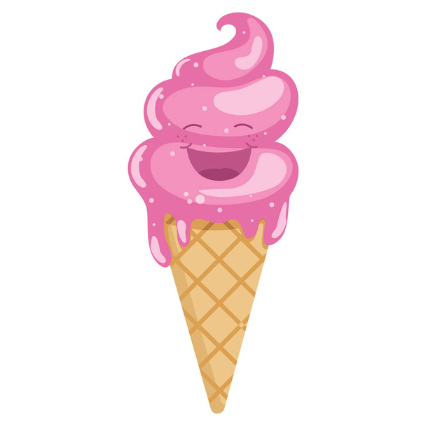 illustration vectorielle de la crème glacée - Vecteur, image