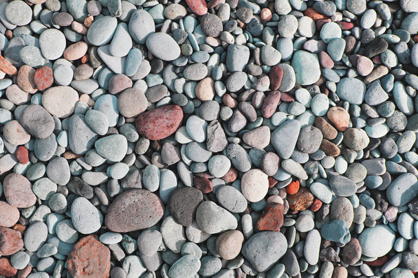 pebble stone floor, pebble stone background - Photo, Image