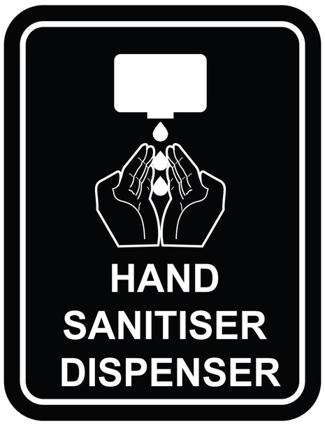 手 sanitiser ディスペンサー ポンプのベクトル デザイン記号 - ベクター画像