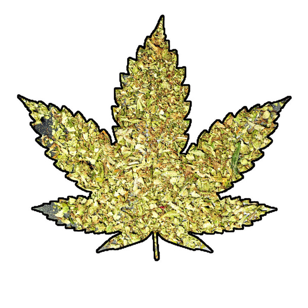 Icône de feuille de cannabis et de marijuana
  - Photo, image