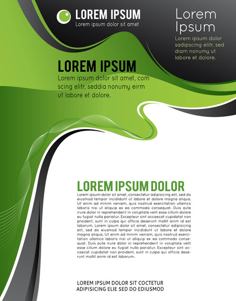 Illustrated colorful layout with abstraction. Magazine cover, bu - Vector, Imagen