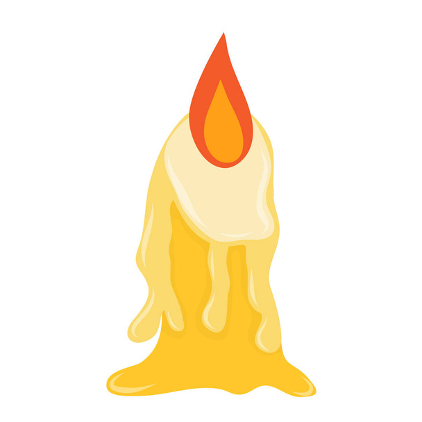 Candle isolated illustration - Διάνυσμα, εικόνα