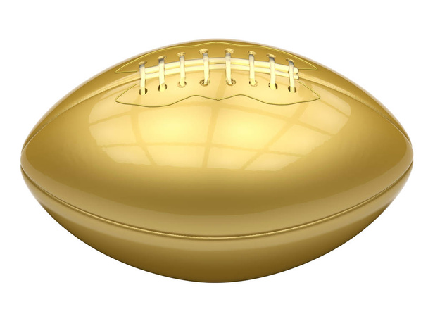 golden american football ball - Photo, Image