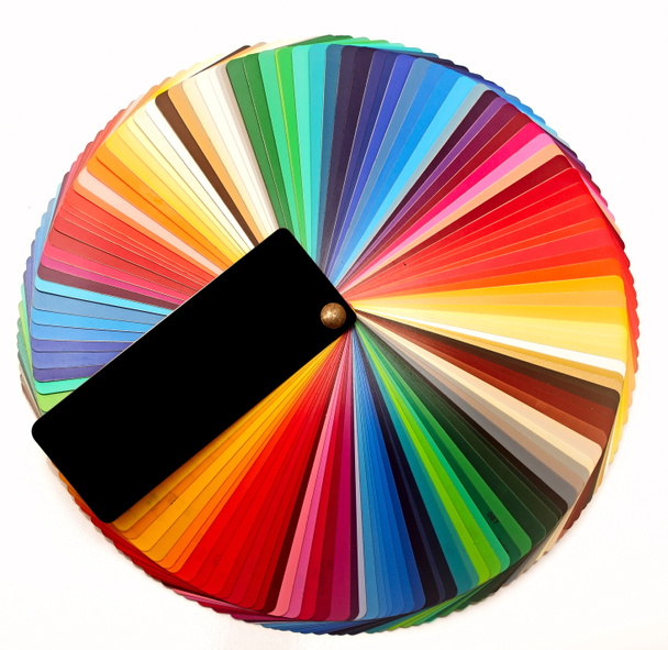 Guide de palette de couleurs pour l'industrie de l'impression isolé sur blanc
 - Photo, image