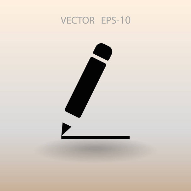 Flat  icon of notes. vector illustration - Vector, Imagen