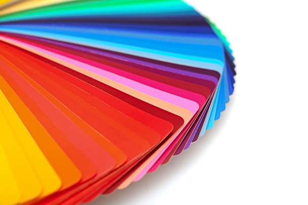 Tavolozza colori arcobaleno isolato su bianco
 - Foto, immagini