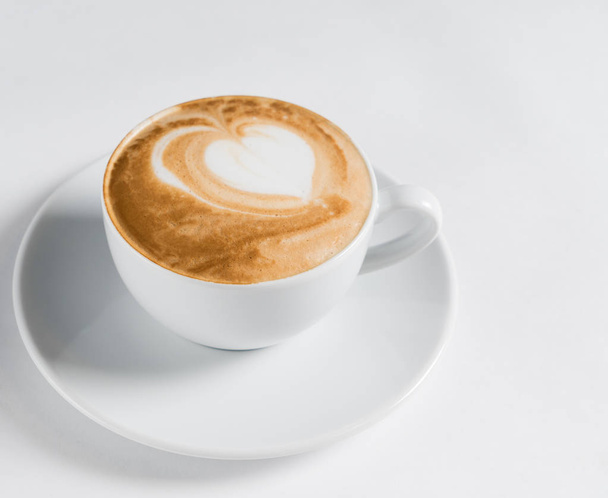 cup of cappuccino with foam  - Foto, Imagen