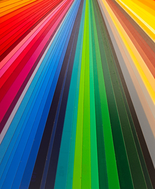 Color guide spectrum swatch samples rainbow on white background - Zdjęcie, obraz