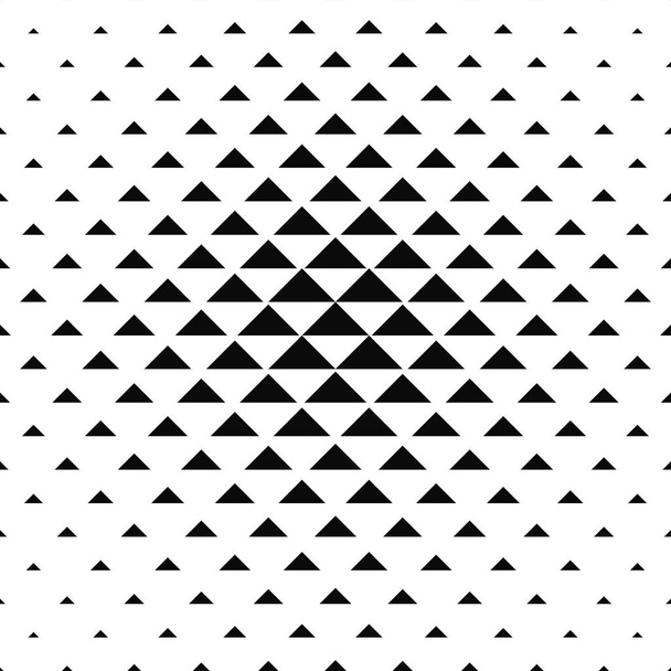 Abstracte monochroom driehoek patroon achtergrond - Vector, afbeelding