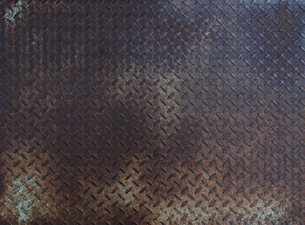 Бриллиантовая ржавая стальная пластина - тертая текстура
 - Фото, изображение