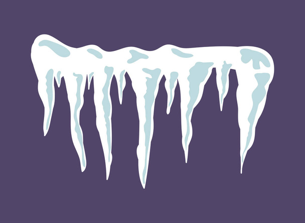 Jääpuikot, lumi korkki, drift vektori symboli kuvake suunnittelu
. - Vektori, kuva