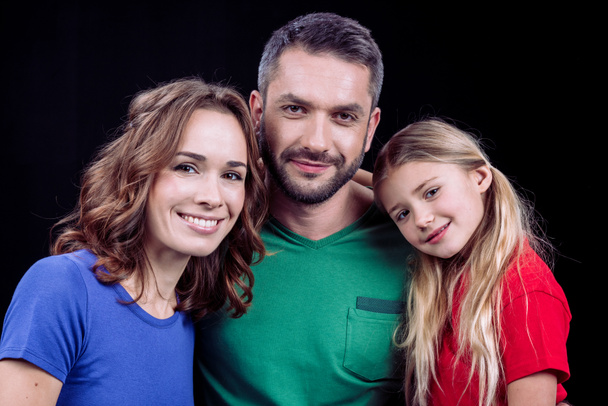 Happy family with one child  - Zdjęcie, obraz