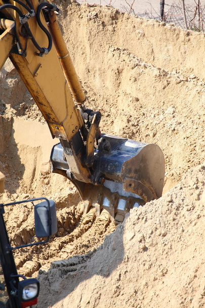 κατασκευή site ανασκαφέας, εκσκαφέας - Φωτογραφία, εικόνα