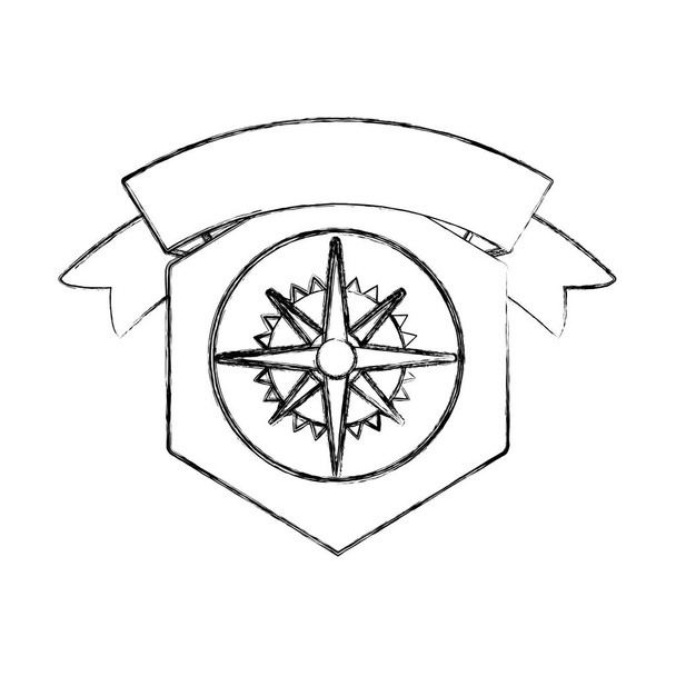 Izolované kompasu design - Vektor, obrázek